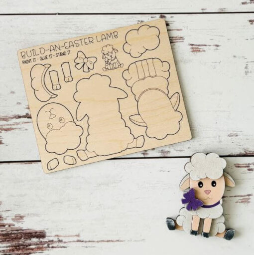 Build an Easter Lamb Pop-Out Card