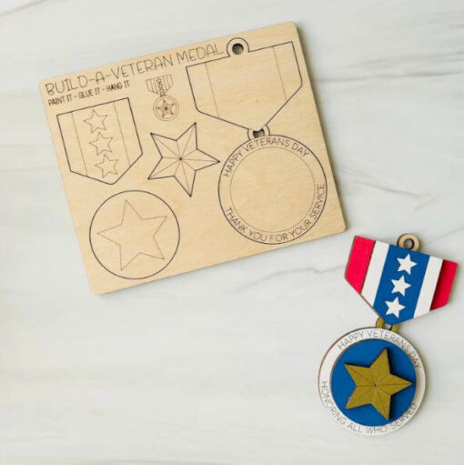 Build a Veteran Medal Pop-Out Card