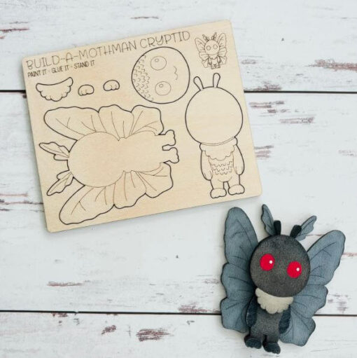 Build a Mothman Cryptid Pop-Out Card