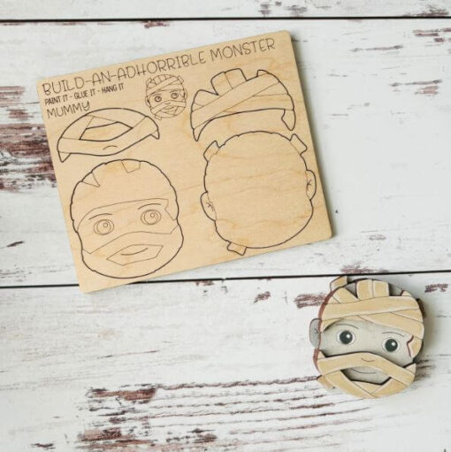 Build an Adhorrible Monster Pop-Out Card - Mummy