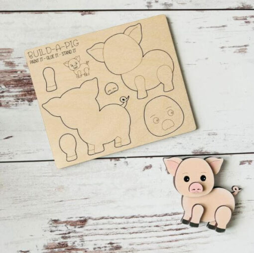 Build a Pig Pop-Out Card