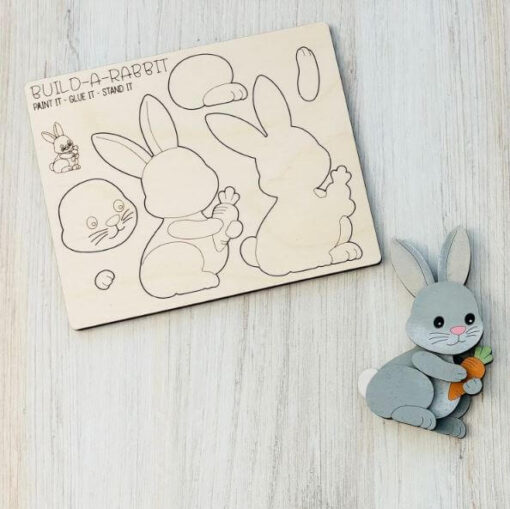 Build a Rabbit Pop-Out Card