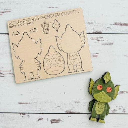 Build a River Monster Cryptid Pop-Out Card