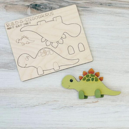 Build a Stegosaurus Pop-Out Card