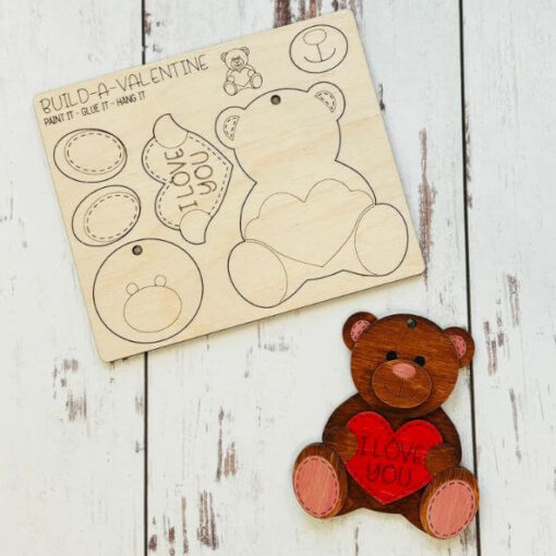 Build a Valentine Bear Pop-Out Card