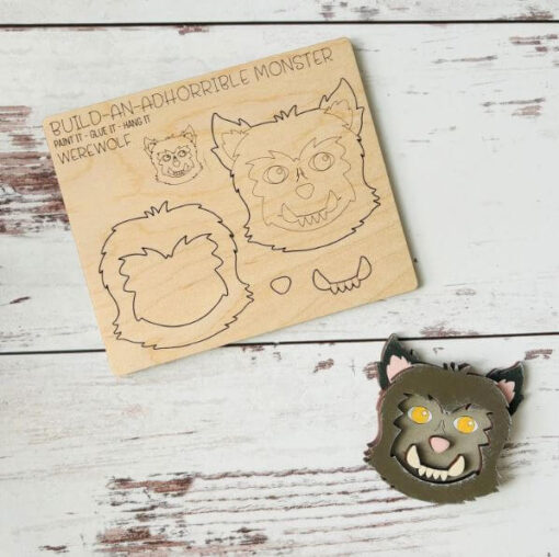 Build an Adhorrible Monster Pop-Out Card - Werewolf