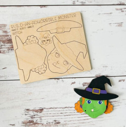 Build an Adhorrible Monster Pop-Out Card - Witch