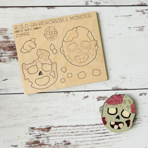 Build an Adhorrible Monster Pop-Out Card - Zombie