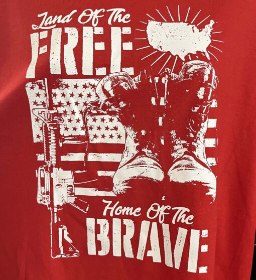 Patriotic Pride T-Shirt: Land of the Free, Home of the Brave – Premium Quality, Ultimate Comfort