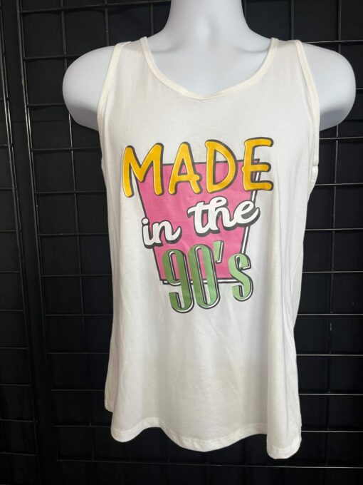 Retro Vibes: Made in the 90's Tank Top XL - Nostalgic T-Shirts Collection - Image 2