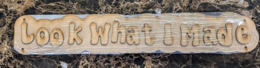 DIY 'Look What I Made' Sign Kit: Paintable Letters, Complete Craft Set with Jute Cord - Image 3