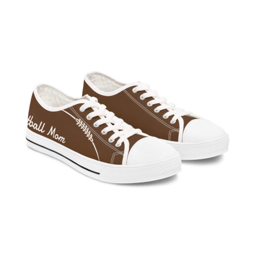 Football Moms Women's Low Top Sneakers-Show Your Team Spirt in Style