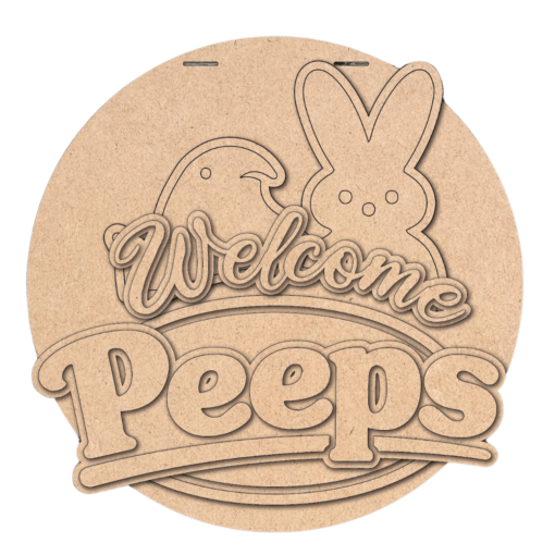 Create Your Own Charming Welcome Peeps Door Sign - DIY Level 1