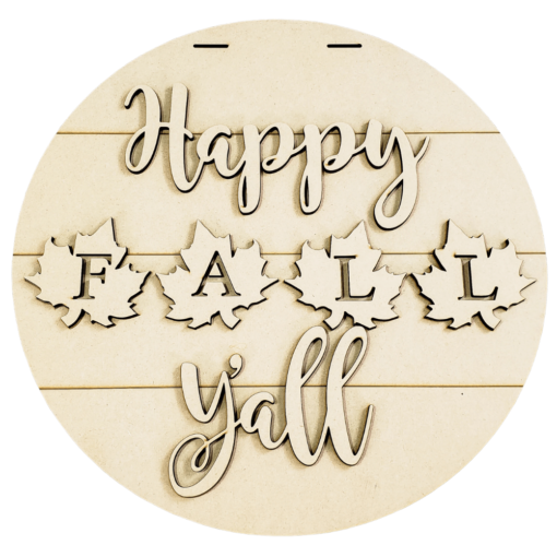 Create Your Own Autumn Magic: DIY Happy Fall Y’all - Level 1 Unfinished Project Kit