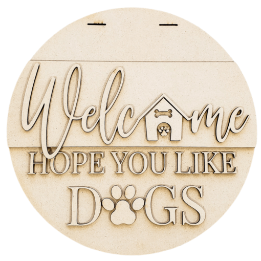 Charming DIY Lasercut Wood Dog Signs: Perfect Home Decor for Dog Lovers - Lvl 1