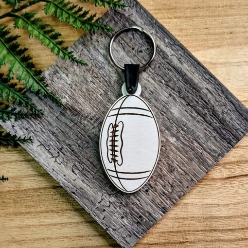 Engraved Football Keychain – Perfect Gift for Sports Enthusiasts