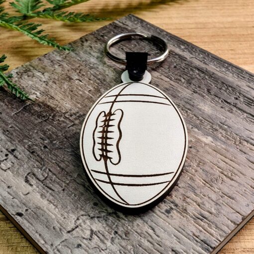 Engraved Football Keychain – Perfect Gift for Sports Enthusiasts - Image 2