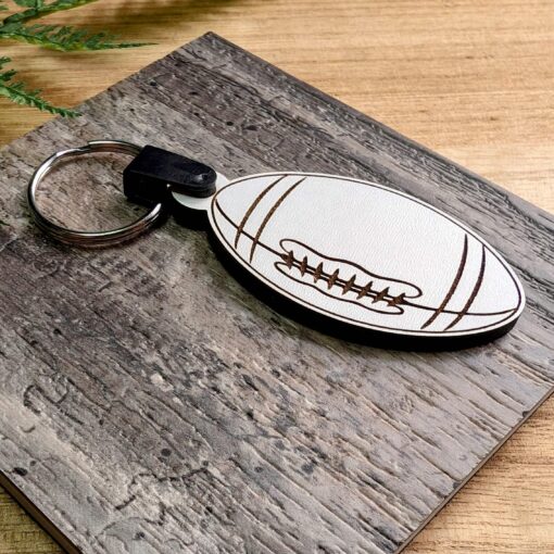 Engraved Football Keychain – Perfect Gift for Sports Enthusiasts - Image 3