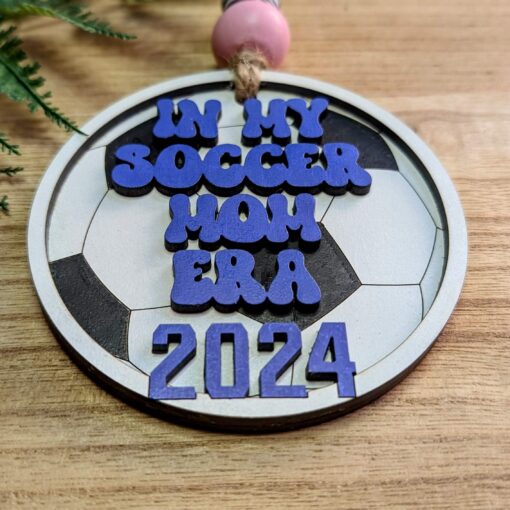 2024 Soccer Mom ERA Mirror Hanger: Stylish Bag Tag for Proud Soccer Moms - Image 2