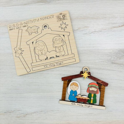 Build a Nativity Ornament Pop-Out Card