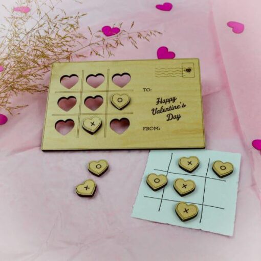 Tic Tac Toe Valentine's Postcard - Image 2