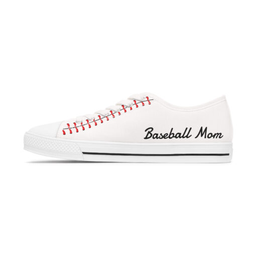 Baseball Mom Low Top Sneakers-Show Your Team Spirit in Style! Customize with your player's number, Baseball mom, custom shoes, team spirit - Image 5