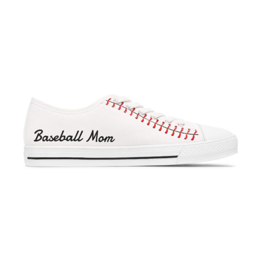 Baseball Mom Low Top Sneakers-Show Your Team Spirit in Style! Customize with your player's number, Baseball mom, custom shoes, team spirit - Image 3