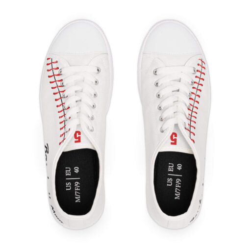 Baseball Mom Low Top Sneakers-Show Your Team Spirit in Style! Customize with your player's number, Baseball mom, custom shoes, team spirit - Image 6