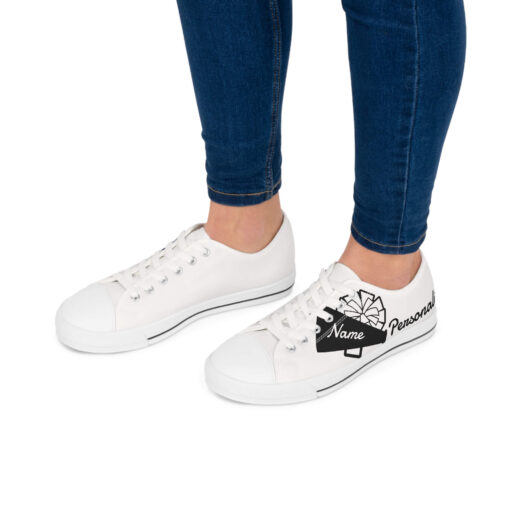 Custom Cheer Moms Women's Low Top Sneakers-Show Your Team Spirt in Style - Image 8