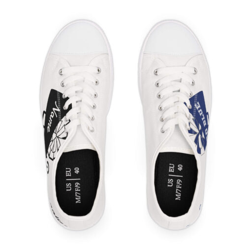 Custom Cheer Moms Women's Low Top Sneakers-Show Your Team Spirt in Style - Image 6