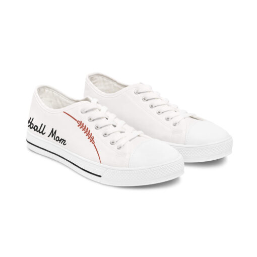 Football Moms Women's Low Top Sneakers-Show Your Team Spirt in Style