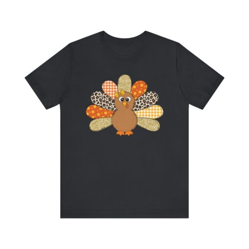 Colorful Turkey Tshirt, Thanksgiving Tee, Fall Festival Shirt, Turkey Print Top, Festive Holiday Apparel - Image 9