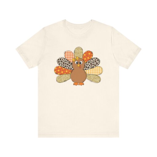 Colorful Turkey Tshirt, Thanksgiving Tee, Fall Festival Shirt, Turkey Print Top, Festive Holiday Apparel - Image 3