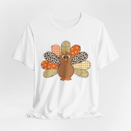 Colorful Turkey Tshirt, Thanksgiving Tee, Fall Festival Shirt, Turkey Print Top, Festive Holiday Apparel - Image 2