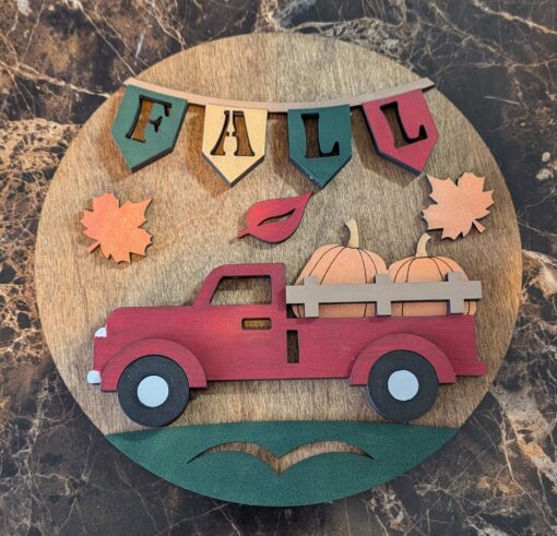 Enhance Your Autumn Aesthetic with Our Fall Pickup Truck Small Sign – Perfect Seasonal Decor! - Image 2