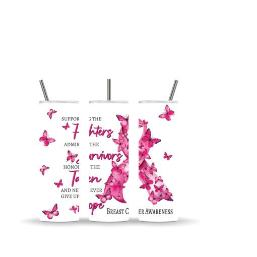 Empowerment in Every Sip: Breast Cancer Awareness Tumbler – Stylish, Durable, and Purpose-Driven - Image 2