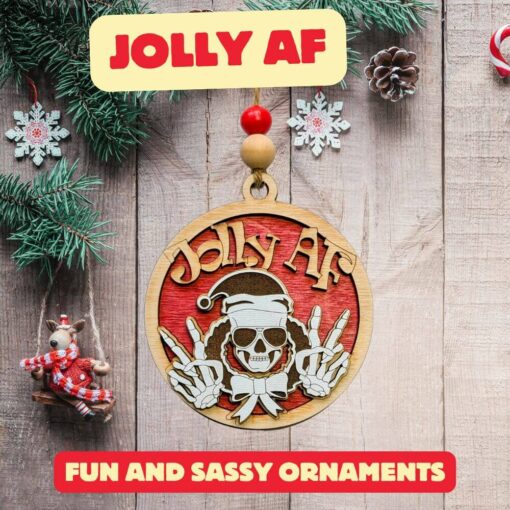 Spice Up Your Holiday Decor with Fun & Sassy Laser-Cut Christmas Ornaments - Image 4