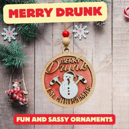 Spice Up Your Holiday Decor with Fun & Sassy Laser-Cut Christmas Ornaments - Image 3