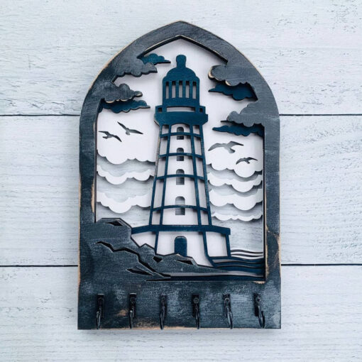 Illuminate Your Space: The Unique Lighthouse Key Hanger for Stylish Organization