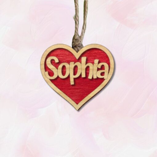 Personalized Heart Air Freshener: Custom Engraved Valentine Gift with Essential Oil Felt - Image 4