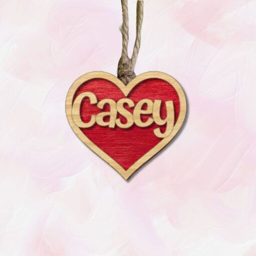 Personalized Heart Air Freshener: Custom Engraved Valentine Gift with Essential Oil Felt - Image 13