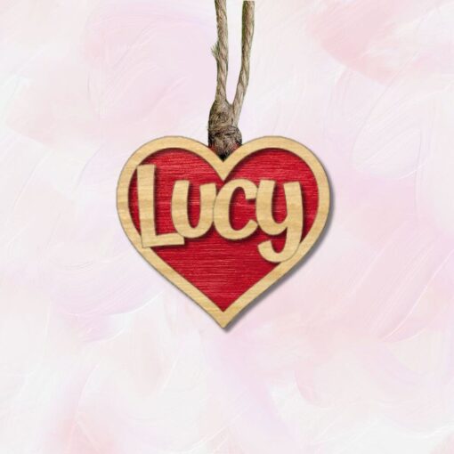 Personalized Heart Air Freshener: Custom Engraved Valentine Gift with Essential Oil Felt - Image 12