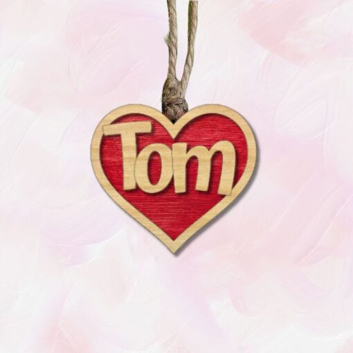 Personalized Heart Air Freshener: Custom Engraved Valentine Gift with Essential Oil Felt - Image 11