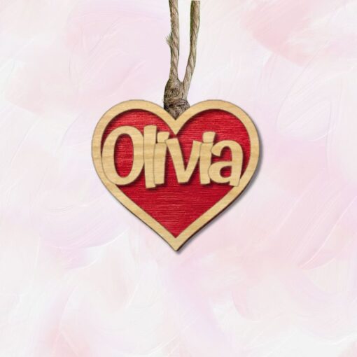 Personalized Heart Air Freshener: Custom Engraved Valentine Gift with Essential Oil Felt - Image 10