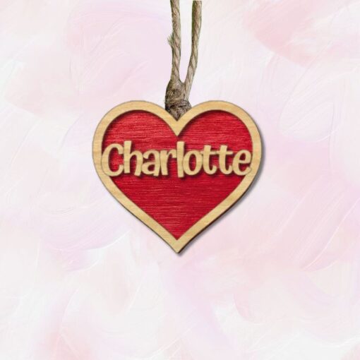 Personalized Heart Air Freshener: Custom Engraved Valentine Gift with Essential Oil Felt - Image 9