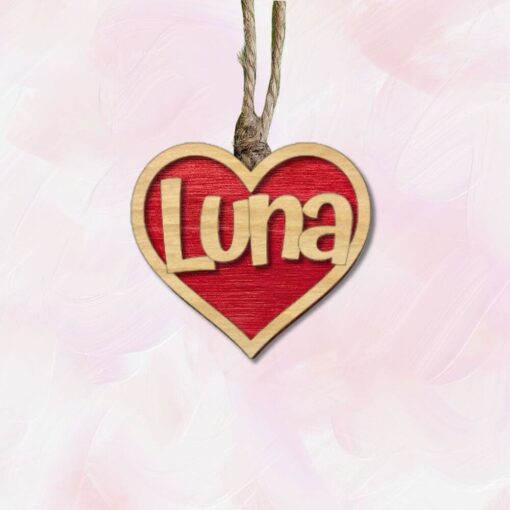 Personalized Heart Air Freshener: Custom Engraved Valentine Gift with Essential Oil Felt - Image 7