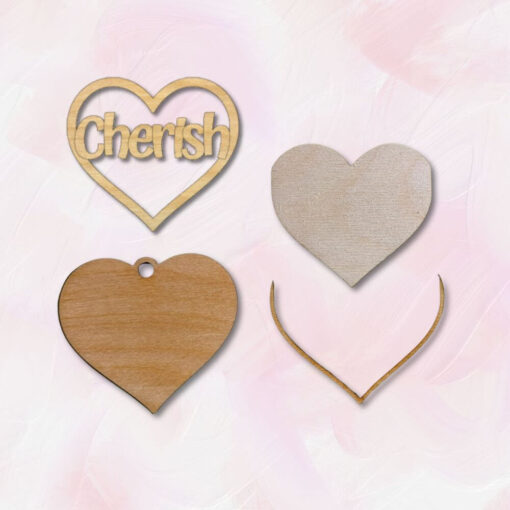 Enchant Your Space: Cherish Heart Air Freshener Laser Design - Perfect for DIY Crafting - Image 2