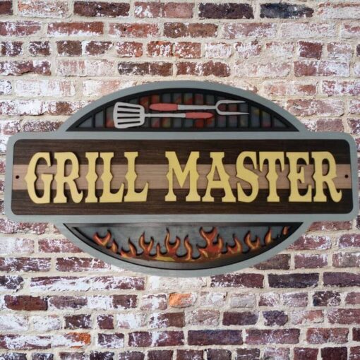 Custom BBQ & Grill Sign - Perfect Personalized Gift for Father's Day and Birthdays | Unique Lasercut Wood Decor - Image 9