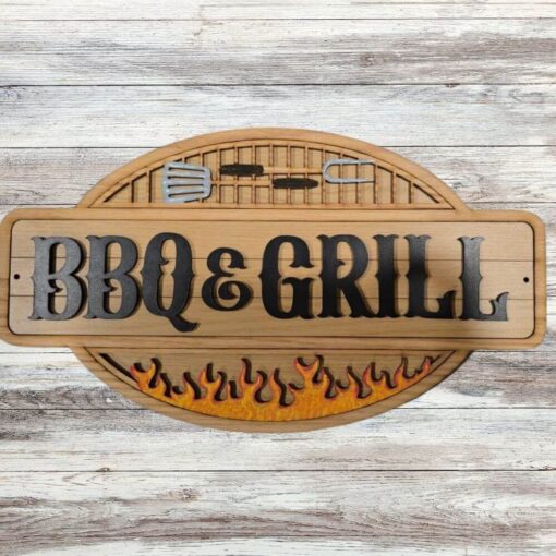 Custom BBQ & Grill Sign - Perfect Personalized Gift for Father's Day and Birthdays | Unique Lasercut Wood Decor - Image 10