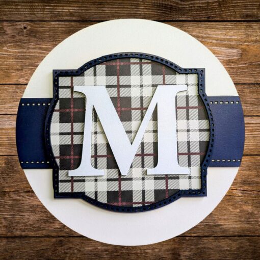 Personalized 9-Inch Monogram Frame Ribbon Pattern Sign - Unique Custom Entryway Decor for Thoughtful Gifts - Image 5